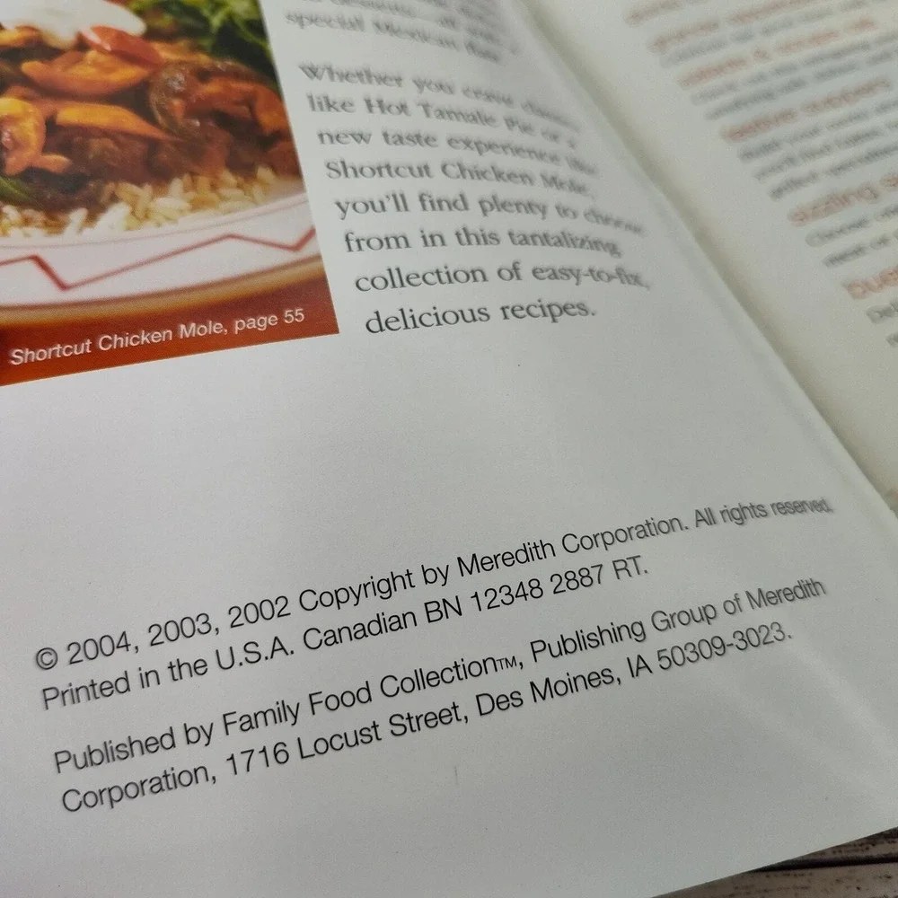 Everyday‎ Mexican Cooking BHG Cookbook Booklet Recipe flavor-forward comfort2004